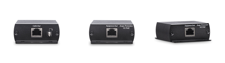 1G PoE (Power over Ethernet) Surge Protector (IEEE 802.3af/at)